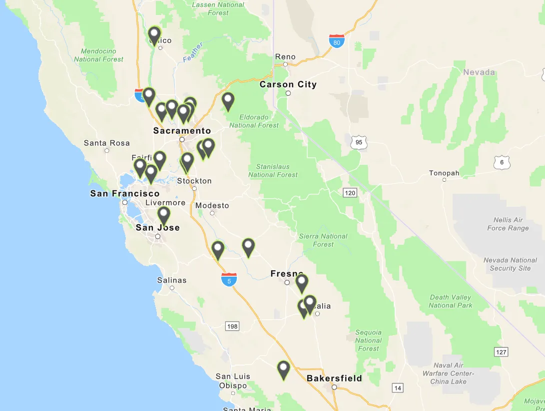 WES Western Projects Map